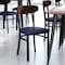Flash Furniture Blue Vinyl Seat Dining Chair with Walnut Wood Back XU-DG6V5BLV-WAL-GG - alternate 1